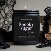 Spooky Halloween Candle Label | Custom Fall Candle Quadratischer Aufkleber