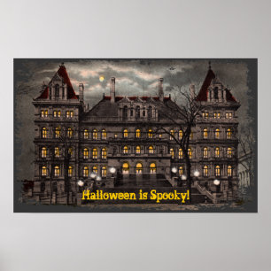 Spooky Halloween Canvas Print Poster