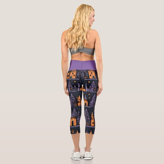 Spooky Halloween Capri Leggings (Rückseite)