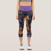 Spooky Halloween Capri Leggings (Vorderseite)