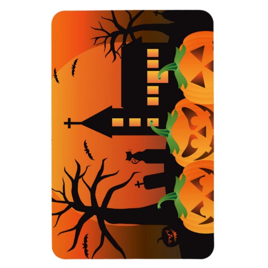 Spooky Halloween Carved Pumpkins Magnet (Vertikal)