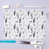 SPOOKY HALLOWEEN CASTLES BÄUME BATS MOONS SEIDENPAPIER (Handwerk)