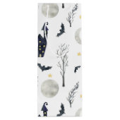 SPOOKY HALLOWEEN CASTLES MOONS BATS BÄUME GESCHENKTÜTE FÜR WEINFLASCHEN (Rückseite)