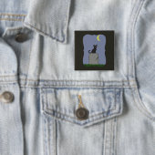 Spooky Halloween Cat Button (Beispiel)