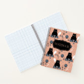 Spooky Halloween Cat Ghosts Notizblock (Innenseite)