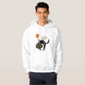 Spooky Halloween Cat Hoodie (Vorne ganz)