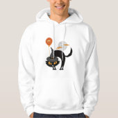 Spooky Halloween Cat Hoodie (Vorderseite)