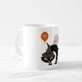 Spooky Halloween Cat Kaffeetasse (Vorderseite Links)