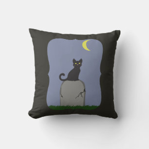 Spooky Halloween Cat Kissen
