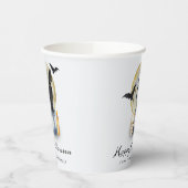 Spooky Halloween Cat Pumpkin Pappbecher (Links)