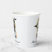 Spooky Halloween Cat Pumpkin Pappbecher (Rechts)