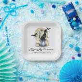 Spooky Halloween Cat Pumpkin Pappteller (Party)