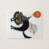 Spooky Halloween Cat Puzzle (Horizontal)