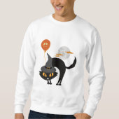Spooky Halloween Cat Sweatshirt (Vorderseite)