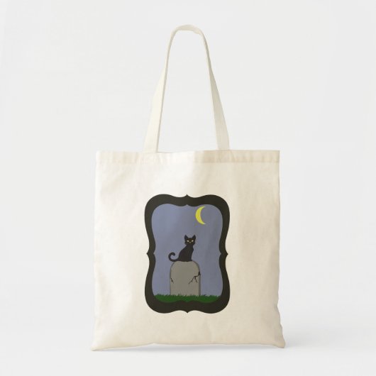 Spooky Halloween Cat Tragetasche (Vorne)