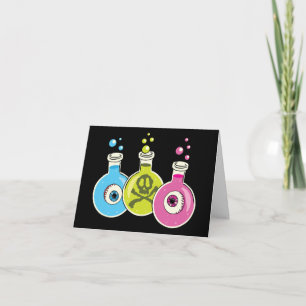 Spooky Halloween Chemistry Grußkarten Karte