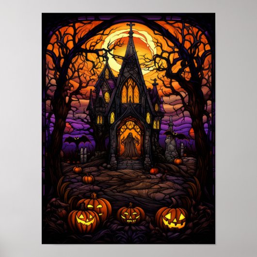 Spooky Halloween Church Poster (Vorne)