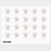 Spooky Halloween Classic Round Sticker (Blatt)