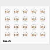 Spooky Halloween Classic Round Sticker (Blatt)