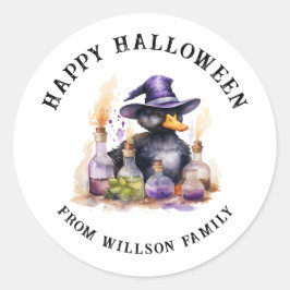 Spooky Halloween Classic Round Sticker
