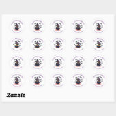 Spooky Halloween Classic Round Sticker (Blatt)