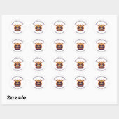 Spooky Halloween Classic Round Sticker (Blatt)