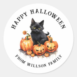 Spooky Halloween Classic Round Sticker