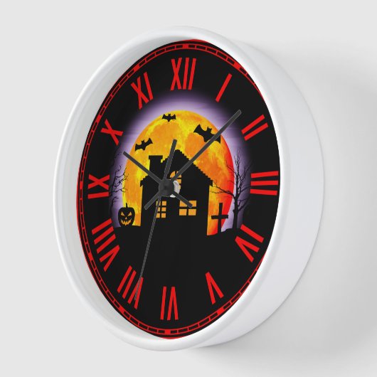 Spooky Halloween Clock Uhr (Winkel)