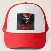 Spooky Halloween Clown Trick-oder-Leckerei Trucker Truckerkappe (Vorderseite)
