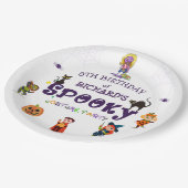 Spooky Halloween Costume Kindergeburtstag Party Pappteller (Schrägansicht)
