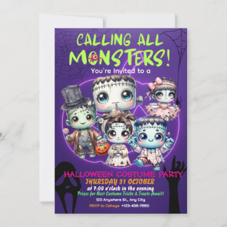 Spooky Halloween Costume Party Einladung