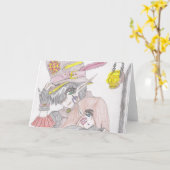 Spooky Halloween Couple Karte (Gelbe Blume)