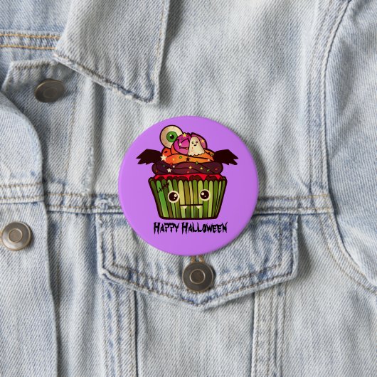 Spooky Halloween Cupcake Button (Beispiel)