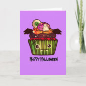 Spooky Halloween Cupcake Karte (Vorderseite)