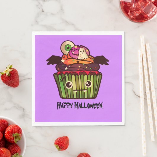 Spooky Halloween Cupcake Serviette (Beispiel)