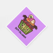 Spooky Halloween Cupcake Serviette (Ecke)