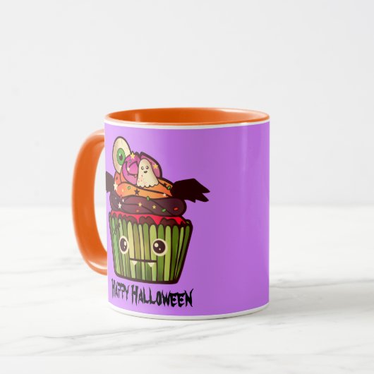 Spooky Halloween Cupcake Tasse (Vorderseite Links)