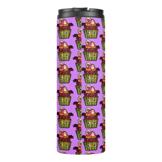 Spooky Halloween Cupcake Thermosbecher (Rückseite)