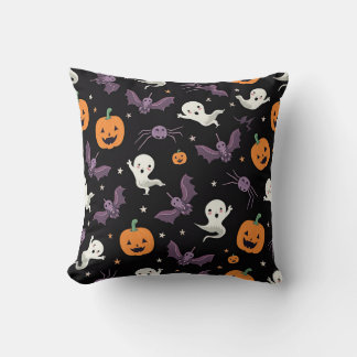 Spooky Halloween Cushion - Adorable Ghosts, Pumpk Kissen