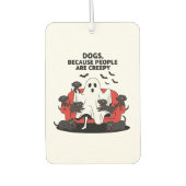 Spooky Halloween Dog Spooky Ghost 23 Autolufterfrischer (Vorderseite)