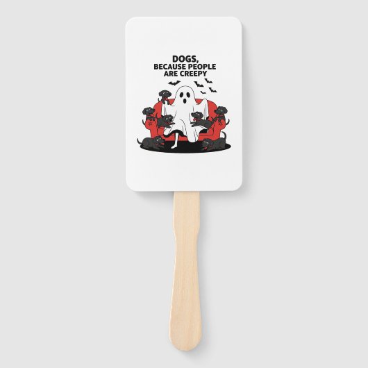 Spooky Halloween Dog Spooky Ghost 23 Fächer (Vorderseite)