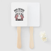 Spooky Halloween Dog Spooky Ghost Fächer (Vorne und Hinten)