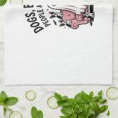 Spooky Halloween Dog Spooky Ghost Geschirrtuch (Gefaltet)