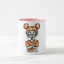 Spooky Halloween Doll Tasse