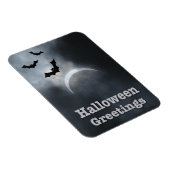 Spooky Halloween Eclipse Greetings Magnet (Rechte Seite)