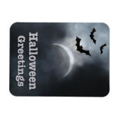 Spooky Halloween Eclipse Greetings Magnet (Horizontal)