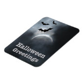 Spooky Halloween Eclipse Greetings Magnet (Linke Seite)