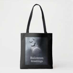 Spooky Halloween Eclipse Greetings Tasche