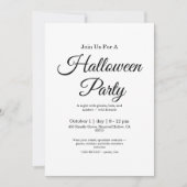 Spooky Halloween Einladung (Vorderseite)