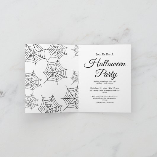 Spooky Halloween Einladung (Innenseite)